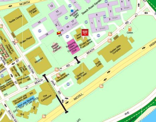 Map of Golden Mile Food Centre