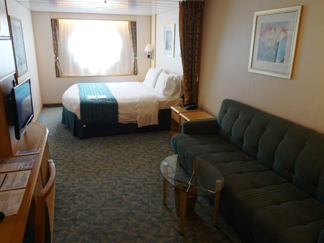 Large Bed inside Ocean View Stateroom