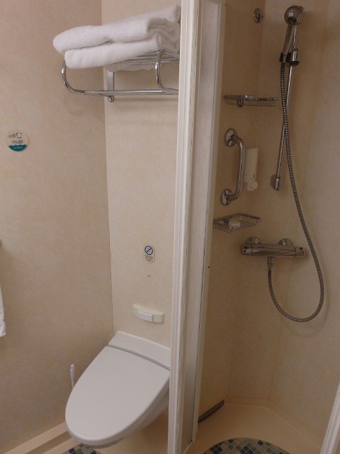 Shower facilities, towels and complimentary shower gel