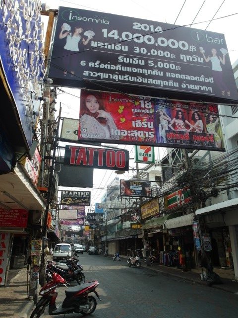 Walking Street Pattaya Pubs, Restaurants, Massage parlours