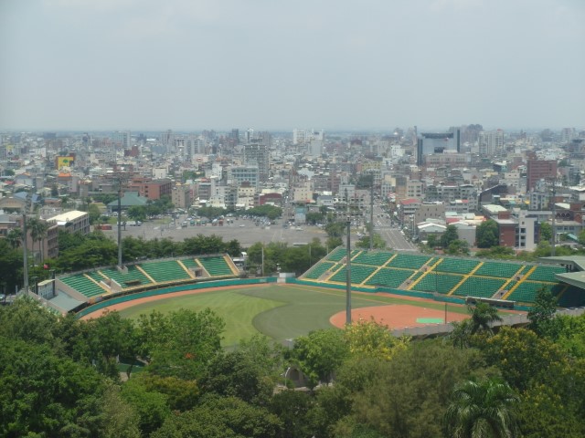 View of Baseball Stadium from Sun Shooting Tower