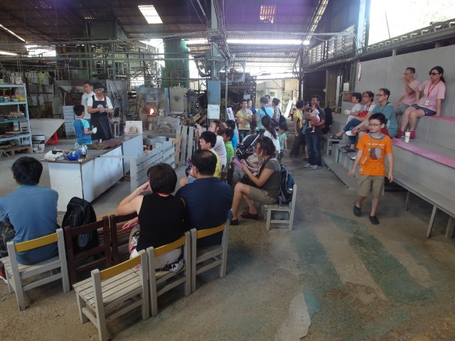 Glass making demonstration at Kuo Tai Glass Park Zhunan