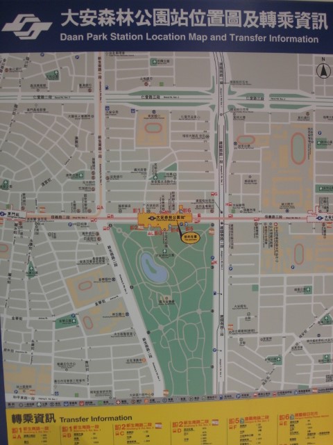 Location Map Daan Park Station