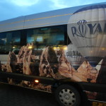 Royal Balloon bus picking us up from hotel at 615