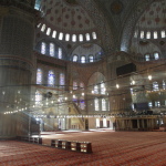Interior of Sultan Ahmed Blue Mosque