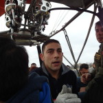 Our pilot (Tugrul Guclu) who joked that it was his 1st flight