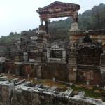 Trian Temple with globe beneath its feet