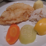 Fried Fish at Tusan Hotel Restaurant for dinner