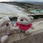 2bearbear enjoying the views of Cotton Castle Pamukkale in Winter!