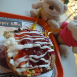 Kumpir stuffed full with ketchup and mayonnaise sauces!