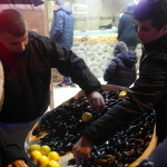 Roadside mussel stores at istiklal shopping street