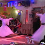 Traditional Turkish twirling dance at turkish night