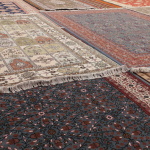 Variety of Turkish carpets made with double knots cotton, wool or silk