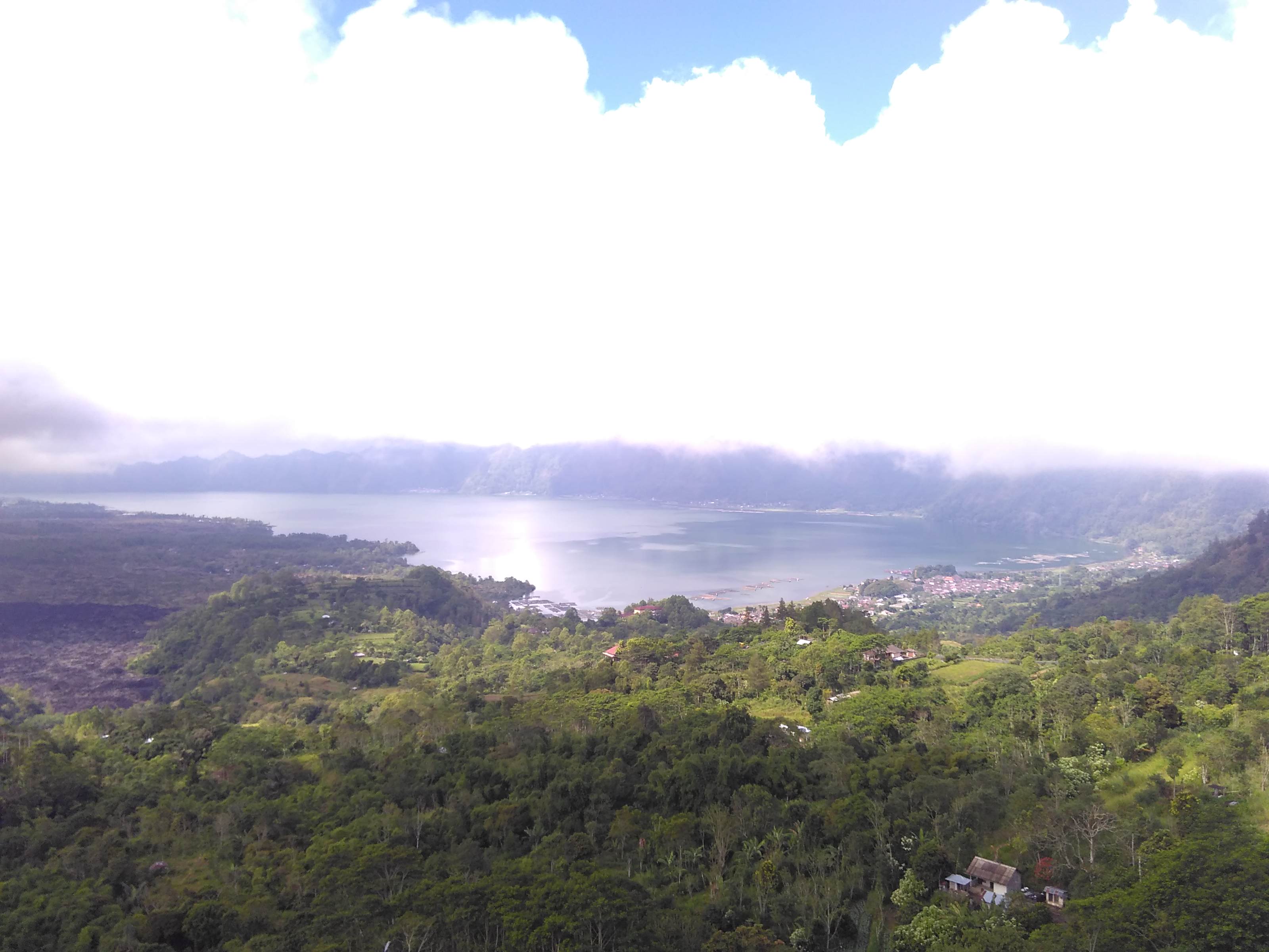 View of Lake Batur from Kintamani
