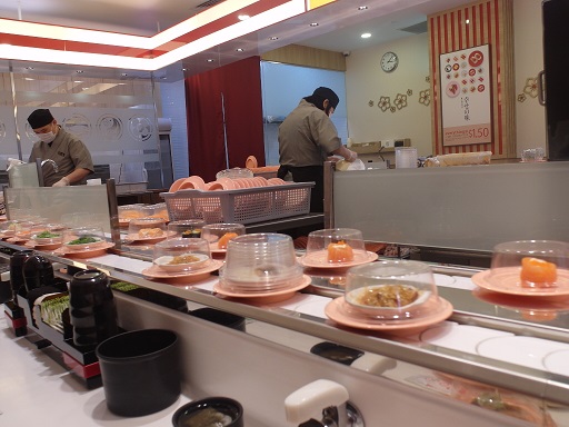 Inside Sushi Express Singapore