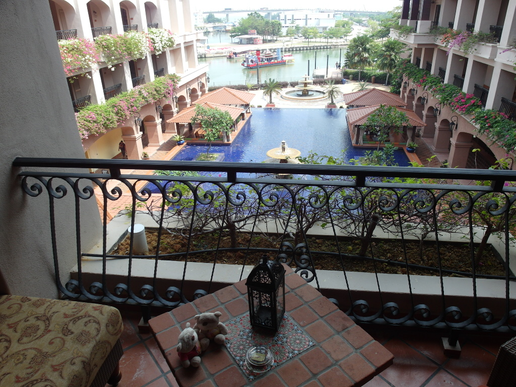 View of Melaka River and Lago from Deluxe Lago Room Casa Del Rio Melaka Hotel