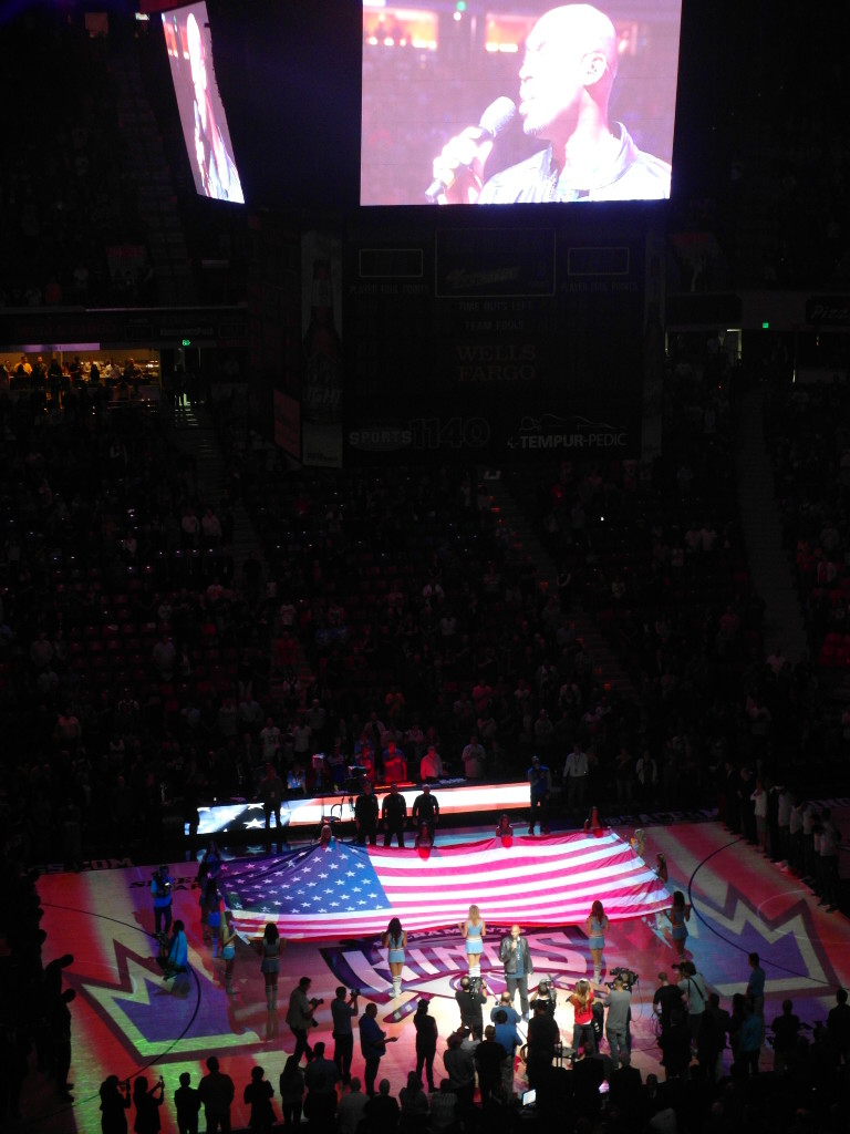 The star spangled banner sung by Montell Jordan