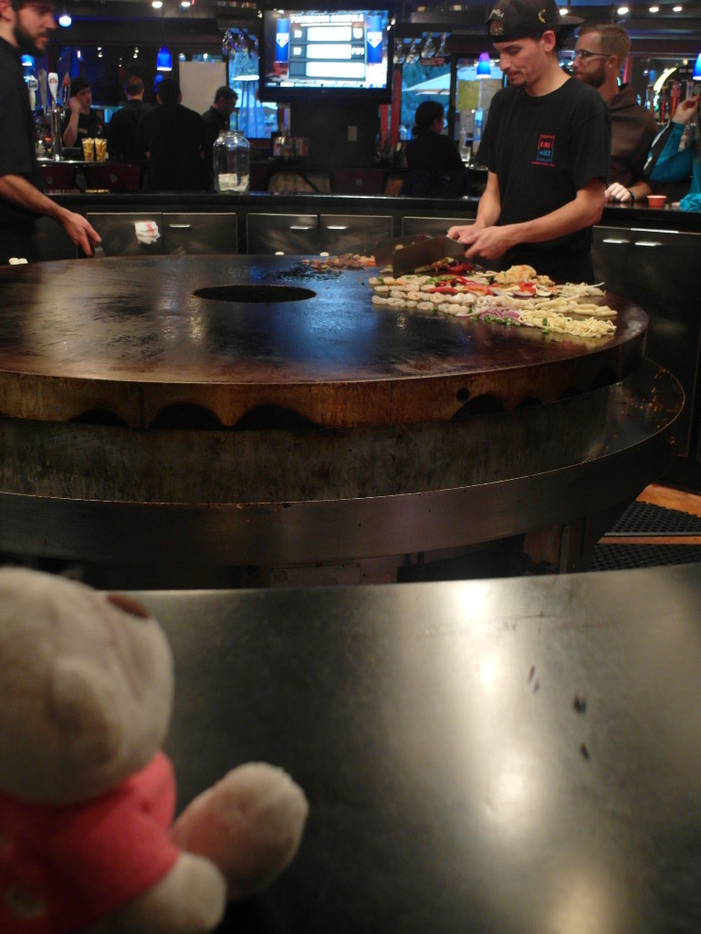 52. Bear checking out the chefs at Fire and Ice Bar and Grill Lake Tahoe