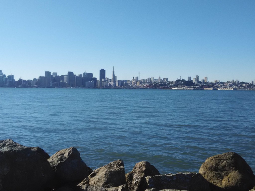 Views of San Francisco City from Treasure Island