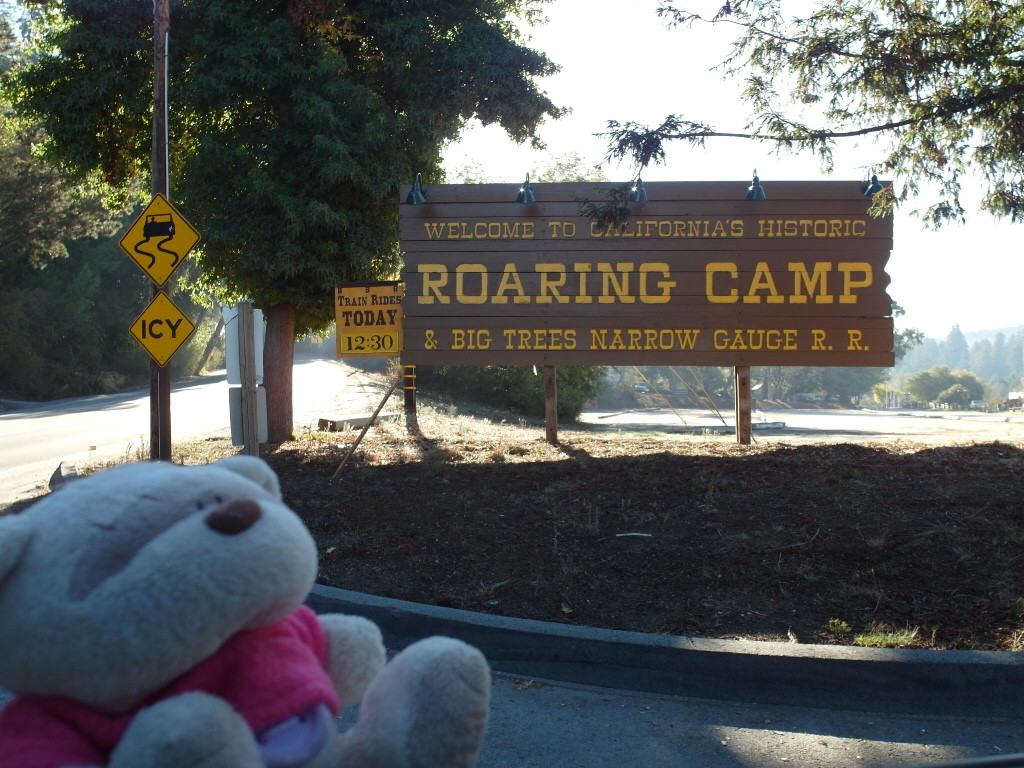 Entrance of Roaring Camp Railroads Santa Cruz