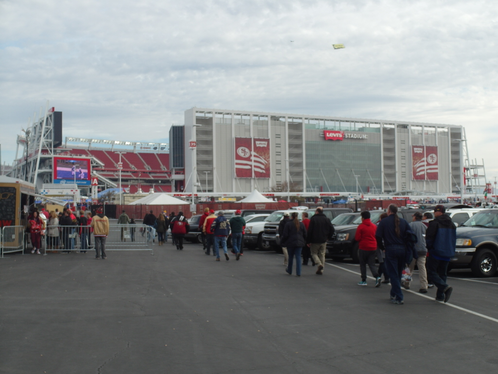 Arriving at Levi's Stadium Home of the 49ers