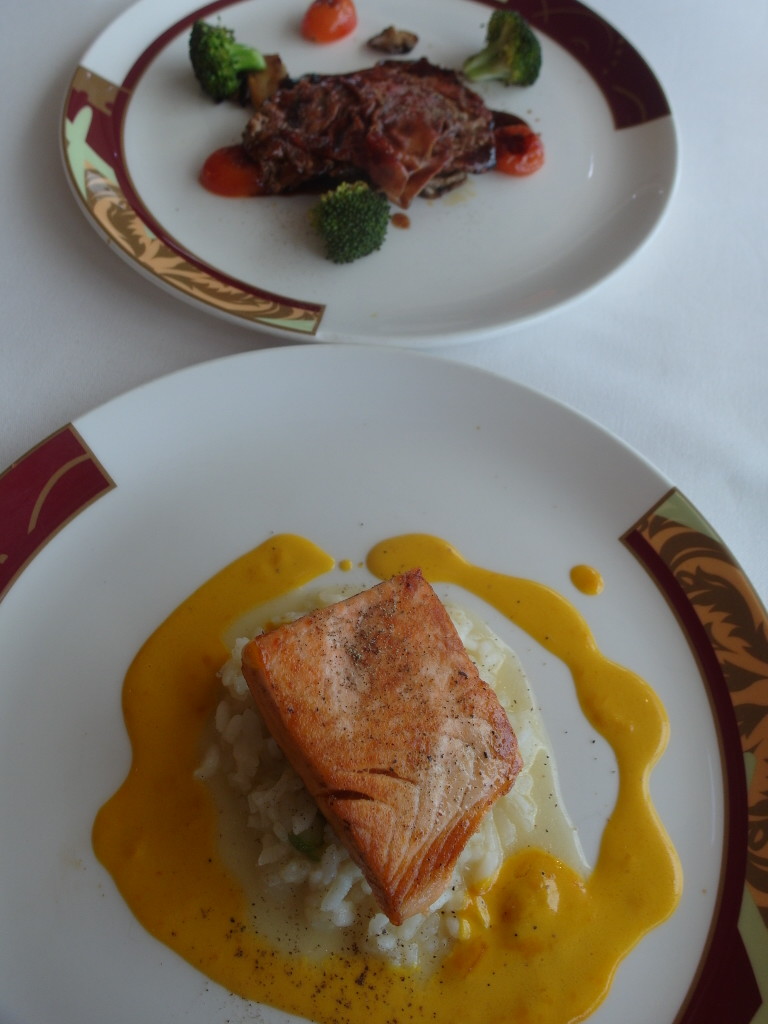 Salmon Risotto, Veal