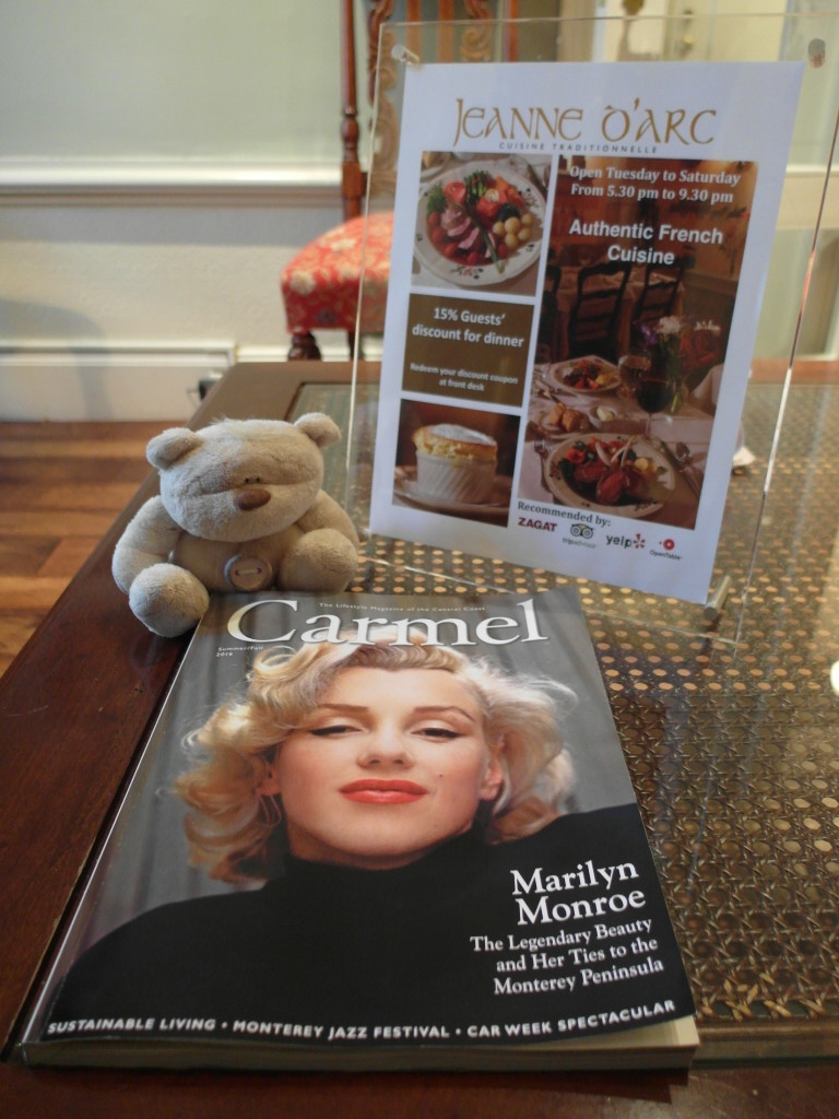 Reading Magazines in the Lobby of Hotel Cornell De France