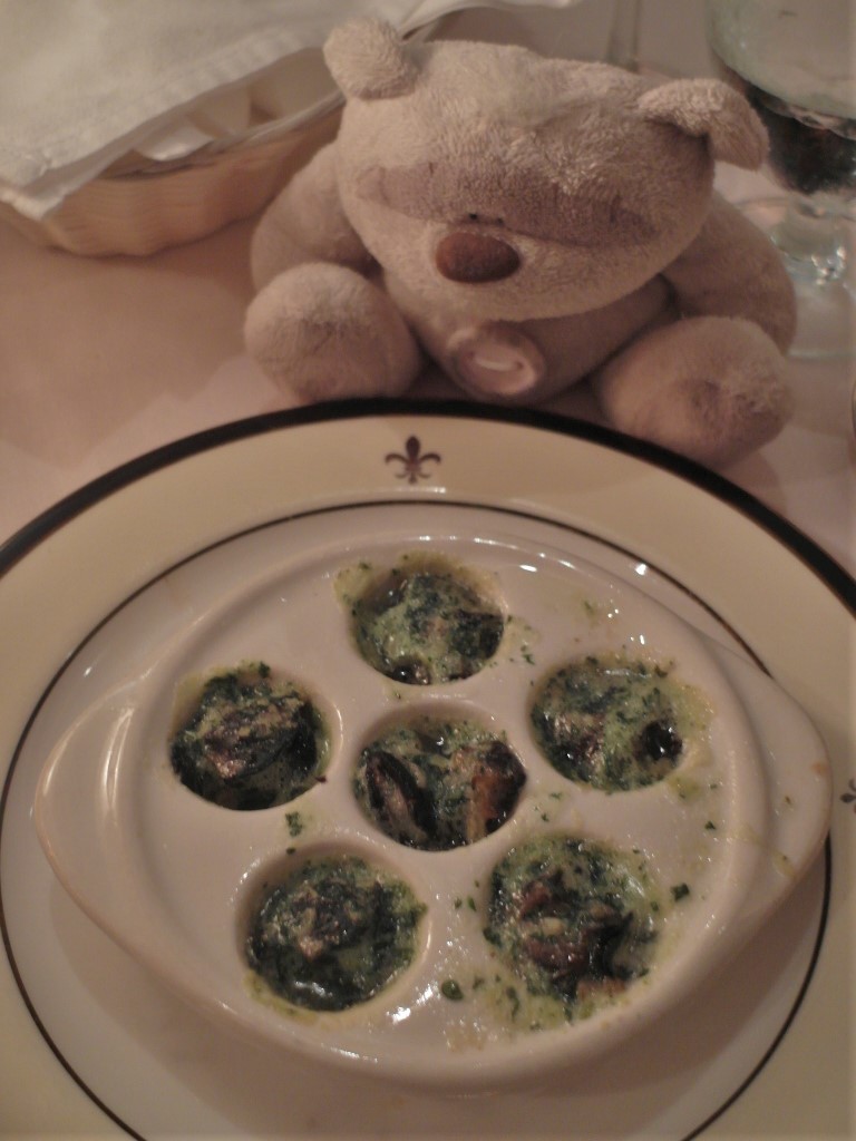 Escargots de Bourgogne (Snails Cooked with Garlic Butter) Jeanne d'Arc Restaurant