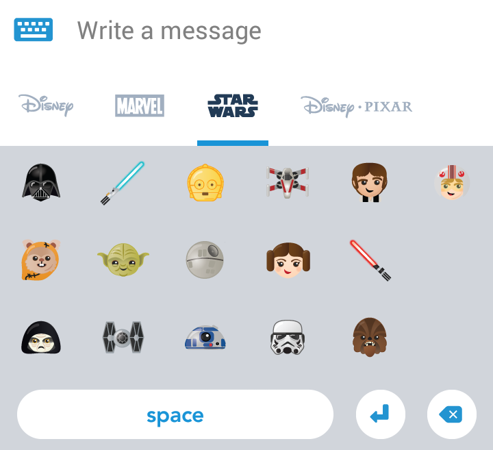 Disney Cruise Line Navigator App Star Wars Emoticons 2