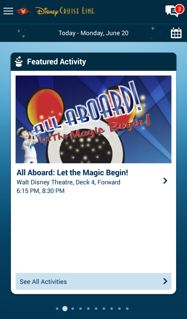 Program Disney Cruise Line App