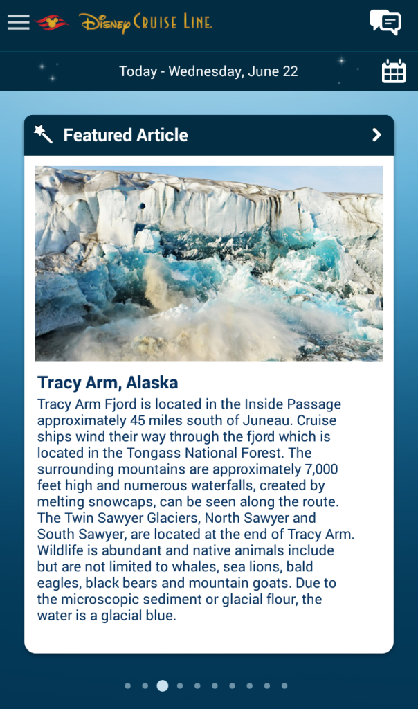 Featured Article of Tracy Arm Alaska