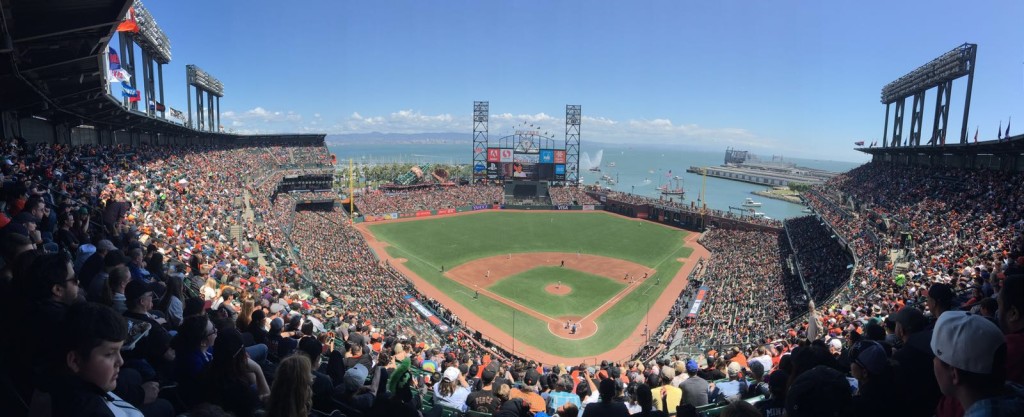 Panorama of AT&T Park San Francisco Giants