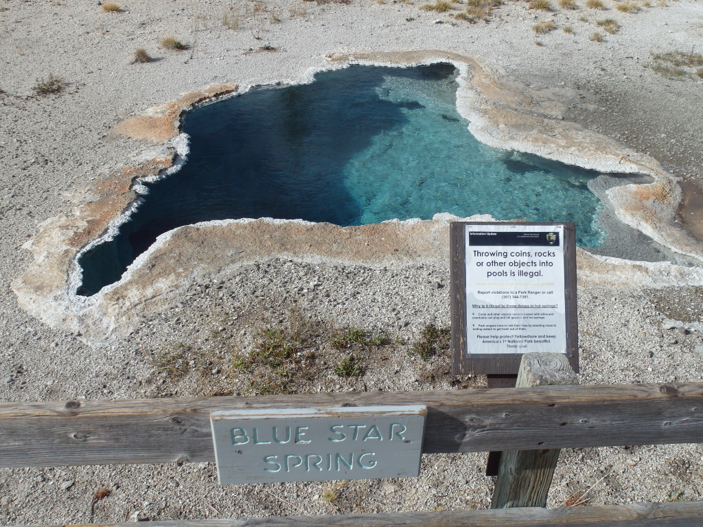 Blue Star Spring Yellowstone National Park
