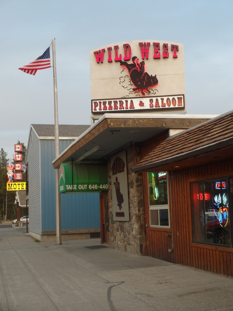 Entrance Wild West Pizzeria and Saloon West Yellowstone