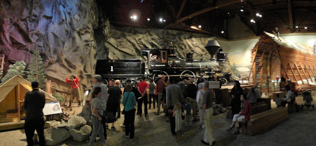 Panorama within California State Railroad Museum