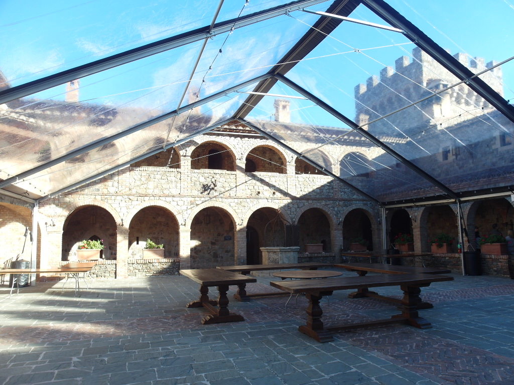 Courtyard Castello di Amorosa Napa Valley