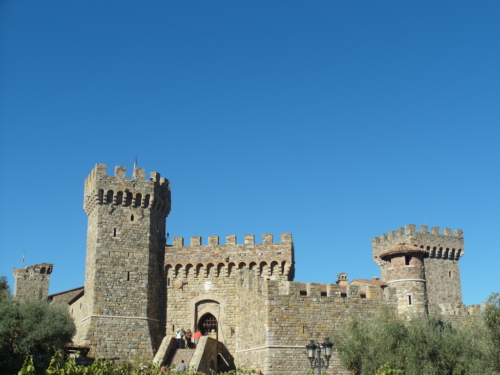 Facade of Castello di Amorosa