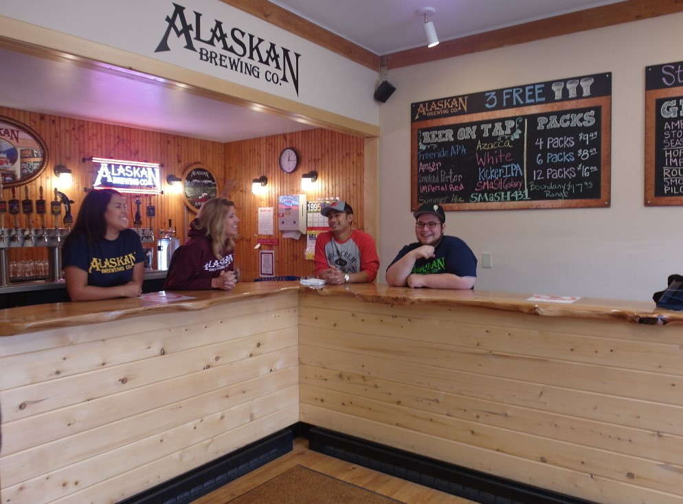 Inside Alaskan Brewing Company Beer Tasting