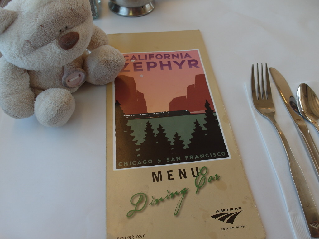 California Zephyr Dining Car Menu