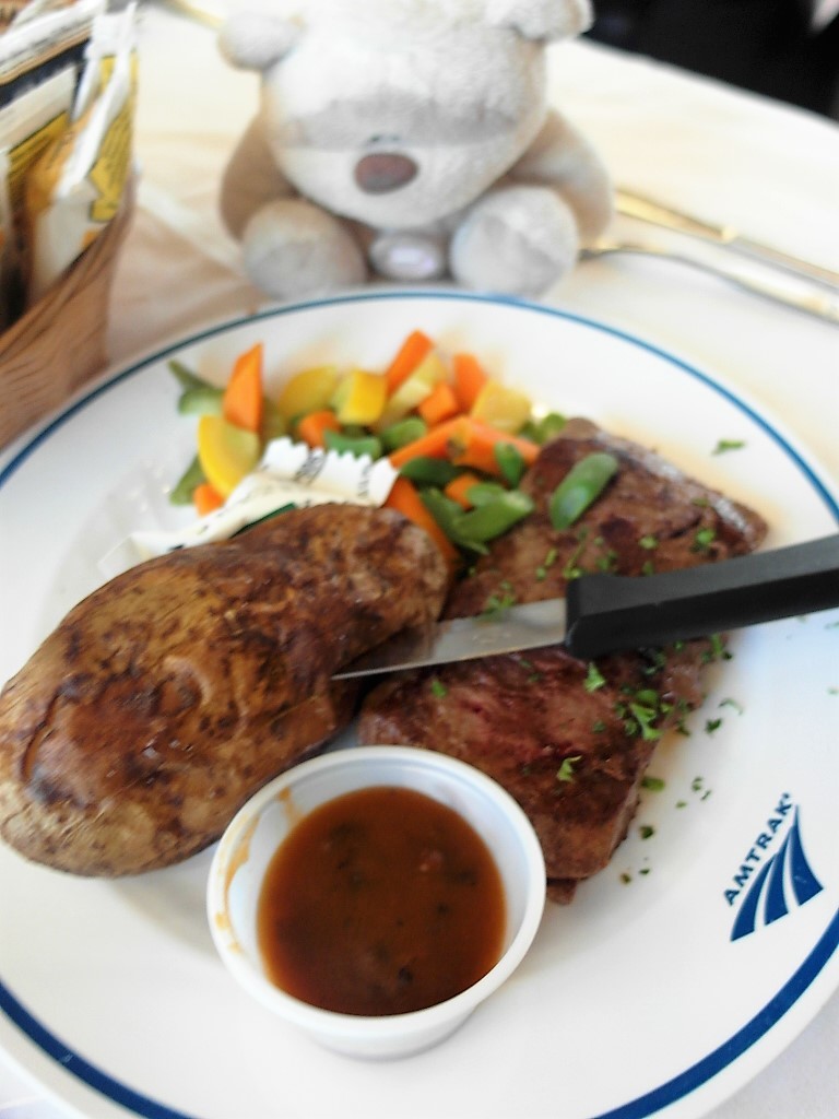 California Zephyr Dinner - Amtrak Signature Steak