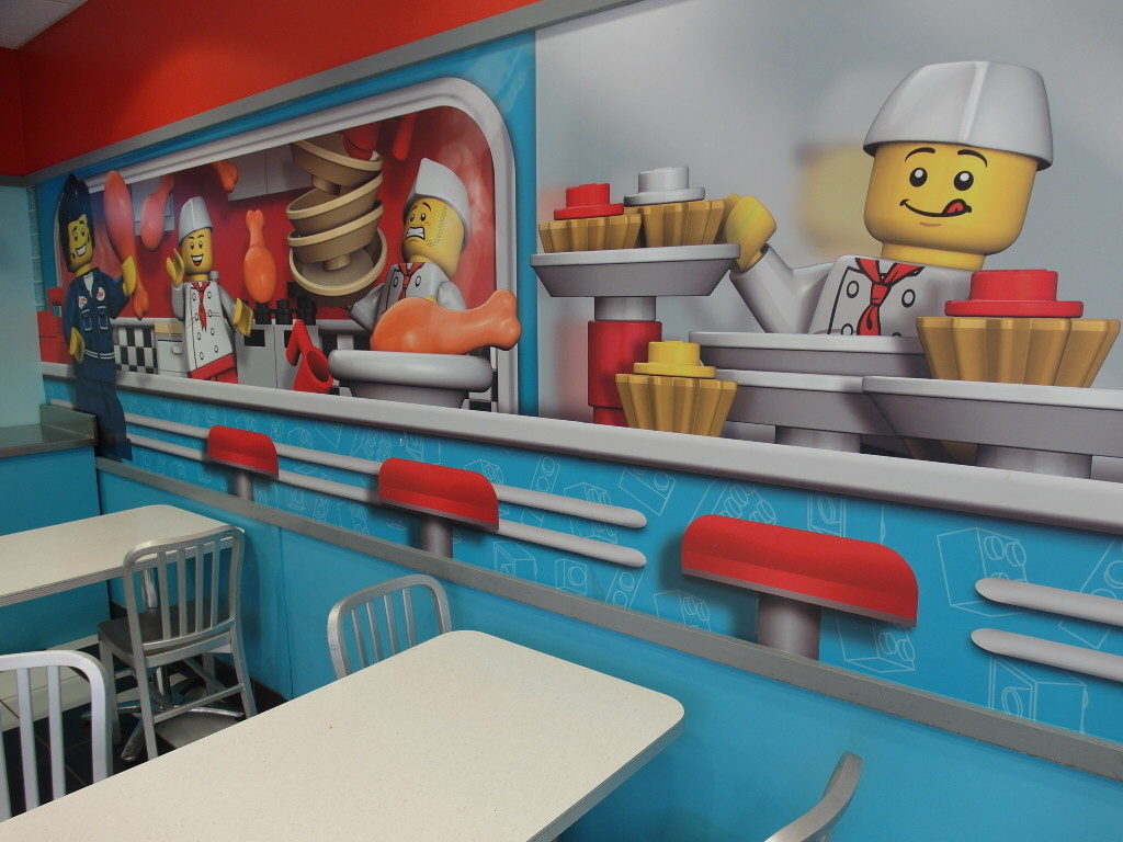 Inside Fried Chicken Restaurant Legoland Florida