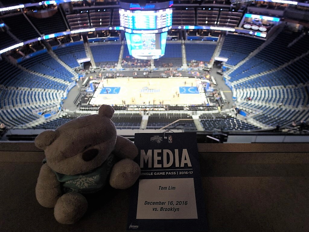 Tom @ Press Level of Amway Center