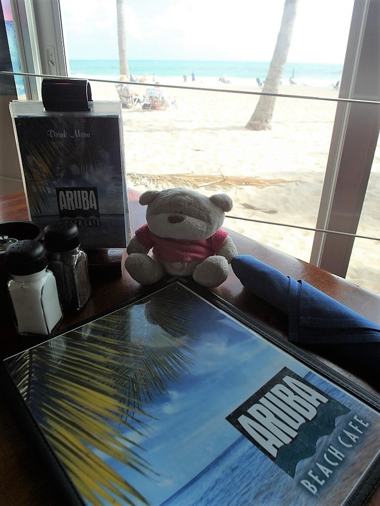 View from Inside Aruba Beach Cafe