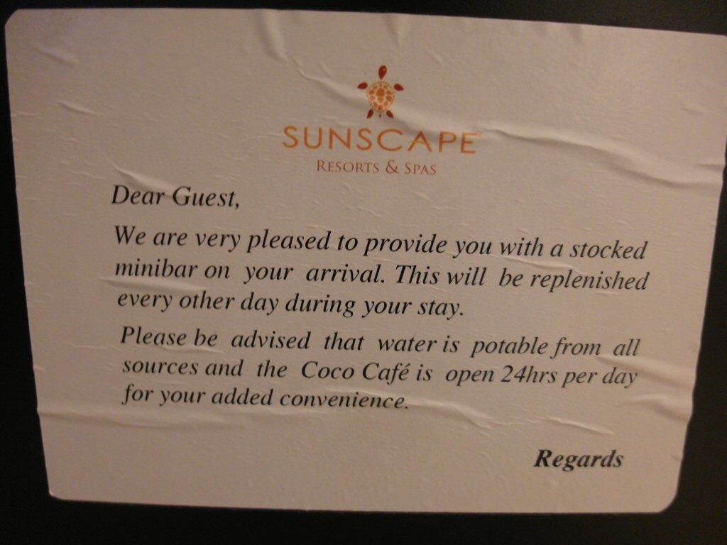 Sunscape Splash Montego Bay Fridge Note