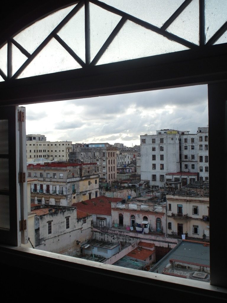 Arty "window view" from lift lobby of Hotel Ambos Mundos