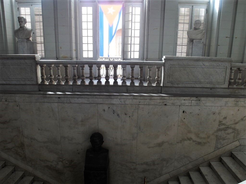 Bullet Marks on Walls in Museum of the Revolution Havana