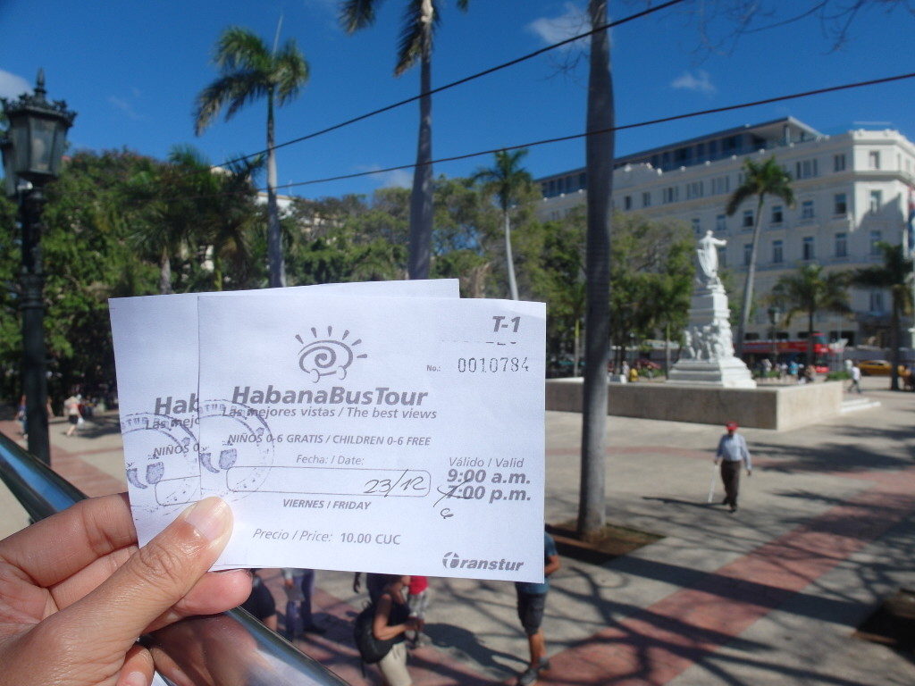 Tickets for Open Top Tour Bus Havana 10 CUC