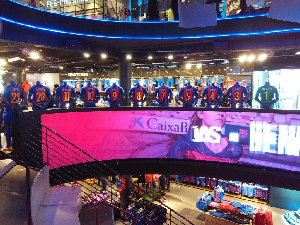 FC Barcelona Official Store at Camp Nou Jersey & Names