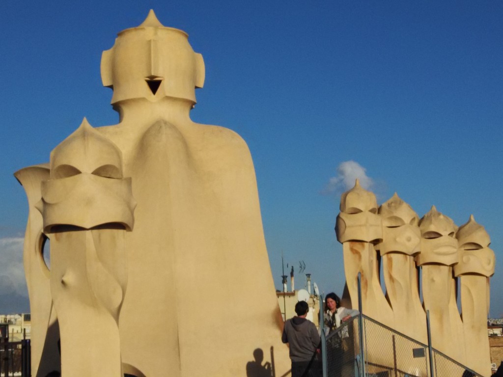 Structures at Roof Top of La Pedrera