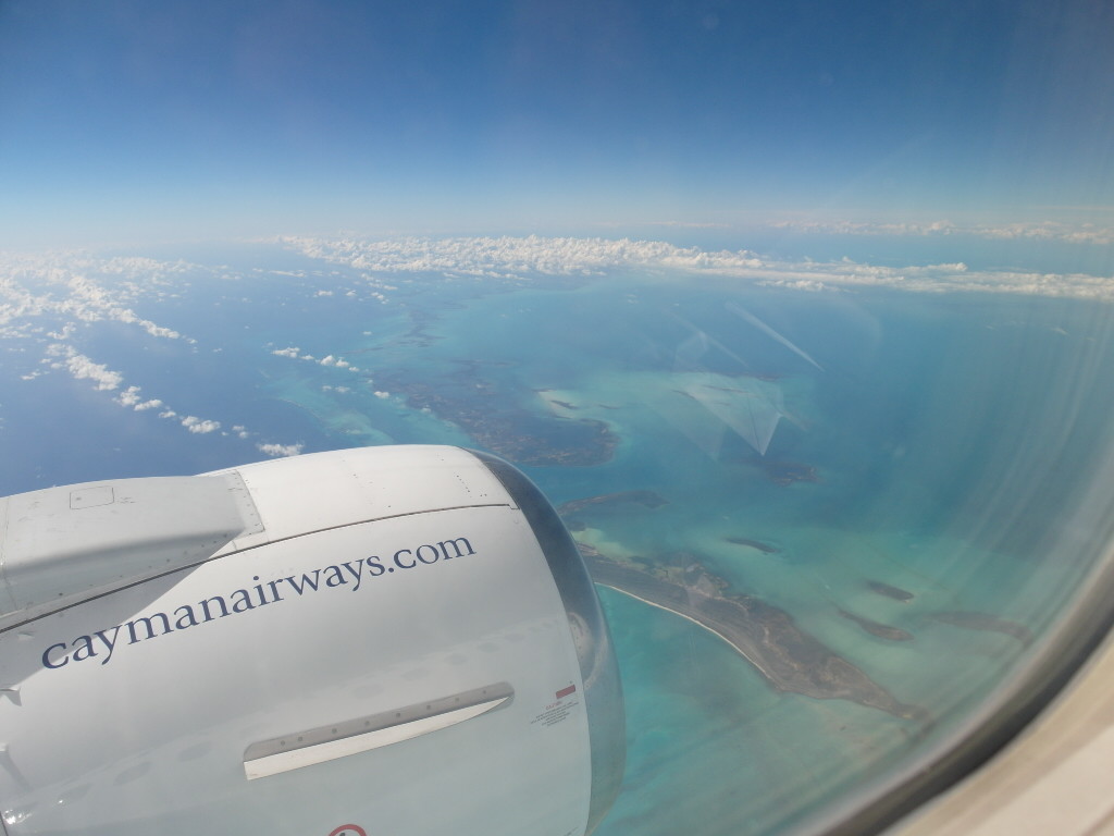 Departing from Cayman Islands to Cuba